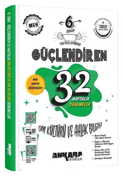 6. Sınıf Güçlendiren 32 Haftalık Din Kültürü ve Ahlak Bilgisi Kazanım Denemeleri 2026