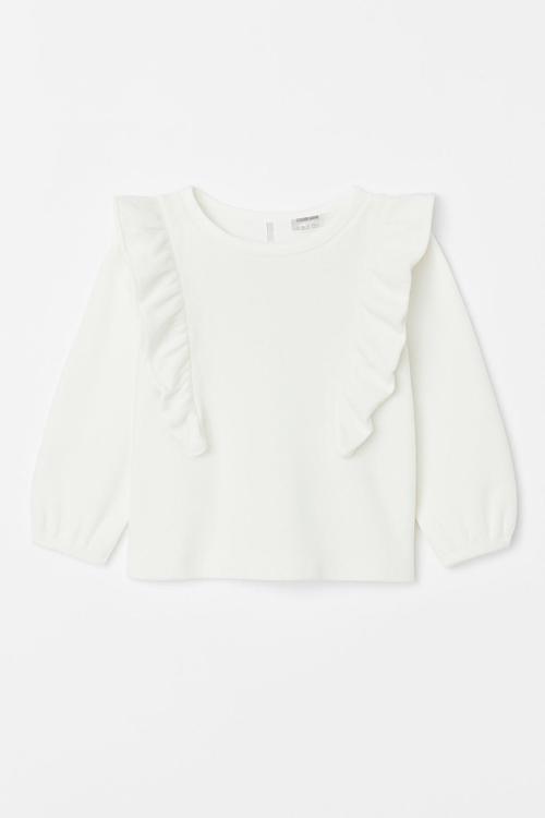 Önü Fırfırlı Kız Çocuk Bluz