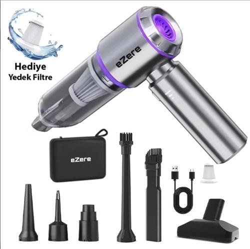 100w Çok güçlü ev araba süpürgesi üfleme özellikli 16000 Pa emiş gücü Garantili