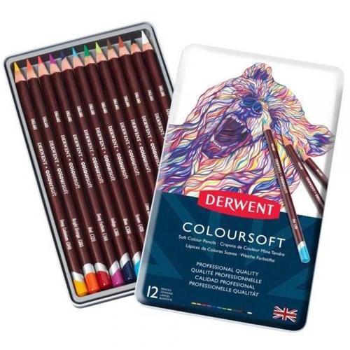 Coloursoft Pencils Yumuşak Kuru Boya Kalemi Seti 12'li Teneke Kutu