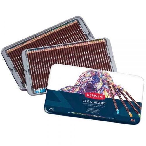 Coloursoft Pencils Yumuşak Kuru Boya Kalemi Seti 72'li Teneke Kutu