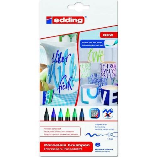 4200 Porselen Kalemi Seti 6 Renk Soğuk Renkler