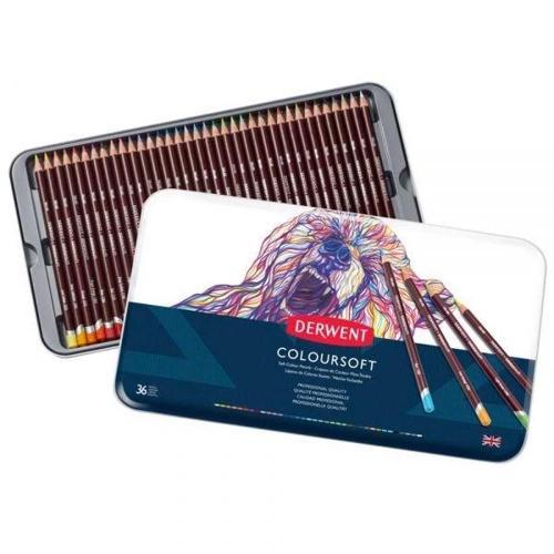 Coloursoft Pencils Yumuşak Kuru Boya Kalemi Seti 36'lı Teneke Kutu