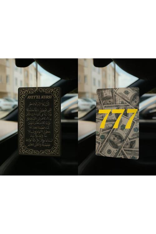 Ayetel Kürsi Ve Dolar Manifest 777 - İkili Oto Kokusu - Dekoratif Araç Kokusu Ve Aksesuarı