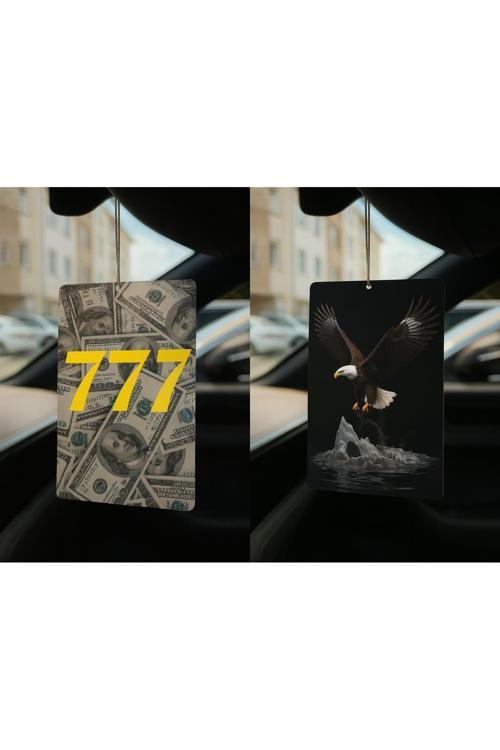 Dolar Manifest 777 Ve Kartal - İkili Oto Kokusu - Dekoratif Araç Kokusu Ve Aksesuarı
