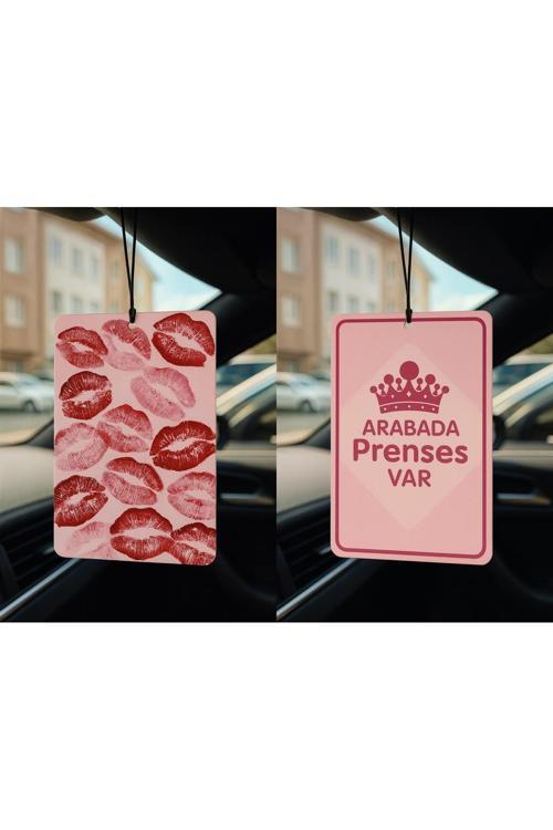 Öpücük Ve Arabada Prenses Var - İkili Oto Kokusu - Dekoratif Araç Kokusu Ve Aksesuarı