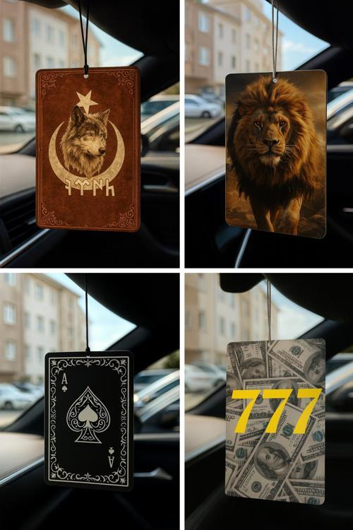 En 4'Lü Paket Araç Kokusu - Dekoratif Otomobil Kokusu Ve Oto Aksesuarı