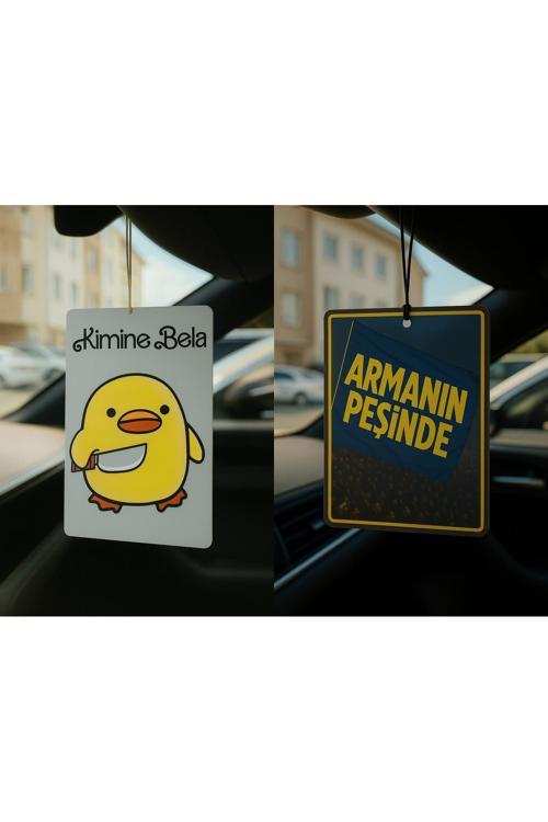 Kimine Bela Kimine Fena Ve Armanın Peşinde - İkili Oto Kokusu - Dekoratif Araç Kokusu Ve Aksesuarı
