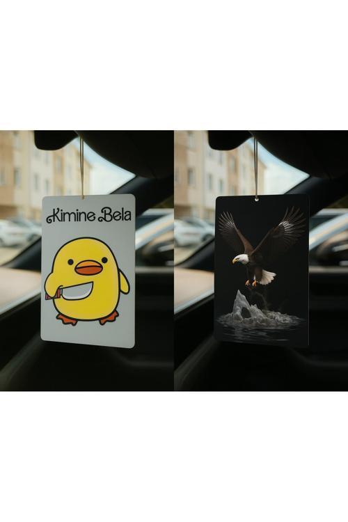 Kimine Bela Kimine Fena Ve Kartal - İkili Oto Kokusu - Dekoratif Araç Kokusu Ve Aksesuarı