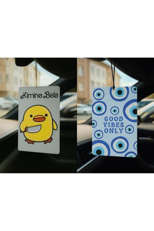 Kimine Bela Kimine Fena Ve Nazar Boncuğu - İkili Oto Kokusu - Dekoratif Araç Kokusu Ve Aksesuarı
