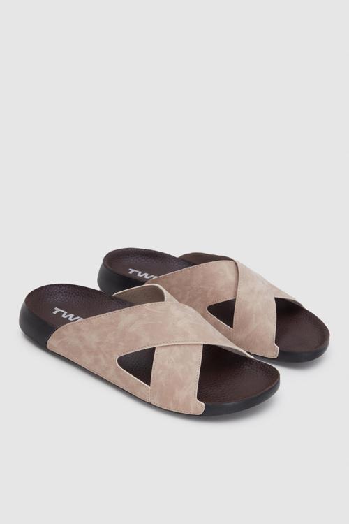 Twn Bej Çapraz Bant Terlik