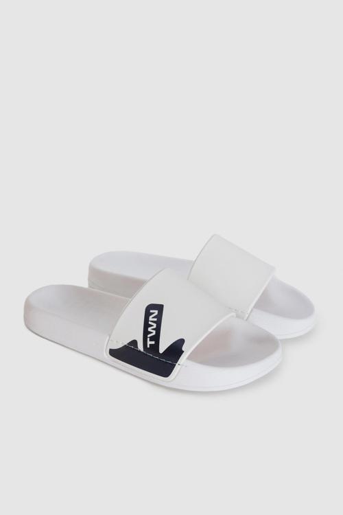 Twn Beyaz Tek Bant Terlik