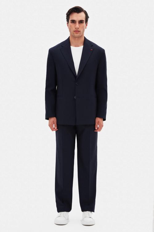 Twn Relaxed Lacivert Rahat Kalıp Takim Elbise