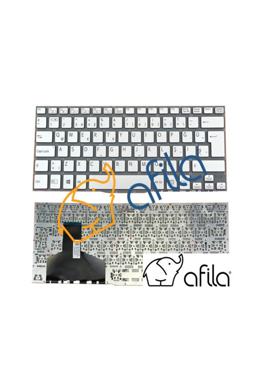 Sony Vaio Svf13N1H4R, Svf13N1J2E, Svf13N1J2R Notebook Klavyesi (Gri Tr)