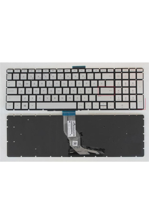 Hp 15S-Eq0010Nt 3H927Ea Notebook Klavyesi (Silver-Gri Tr)