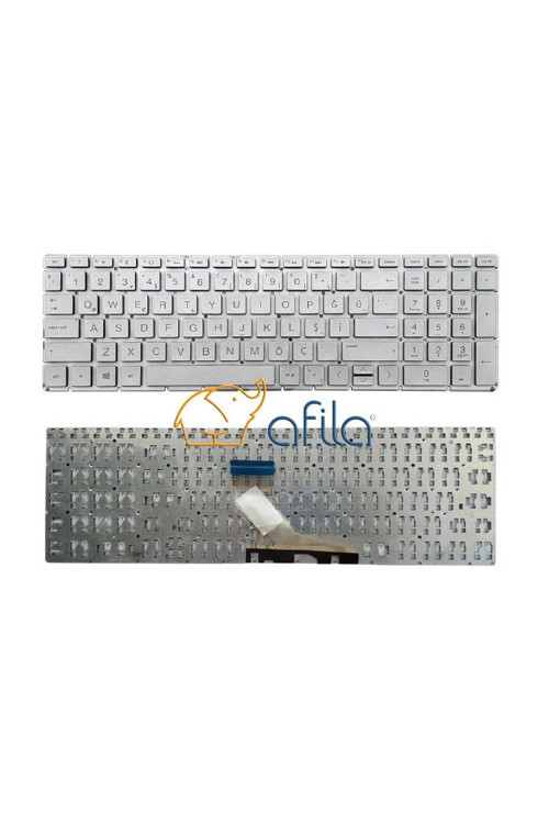 Hp 15-Dy4013Dx, 15-Dy4027Ca, 15-Dy4037Nr Uyumlu Notebook Klavyesi (Silver, Gri Tr)