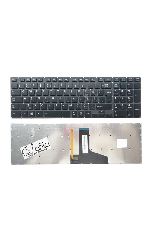 Toshiba Satellite P50-B-116, P50-B-117, P50-B-11P, P50-B-11U Klavyye (Siyah Tr) Işıklı