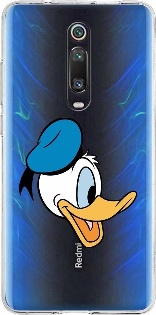Xiaomi Mi 9T Pro Uyumlu Kapak Donald Duck Tasarımlı Şeffaf Silikon Kılıf