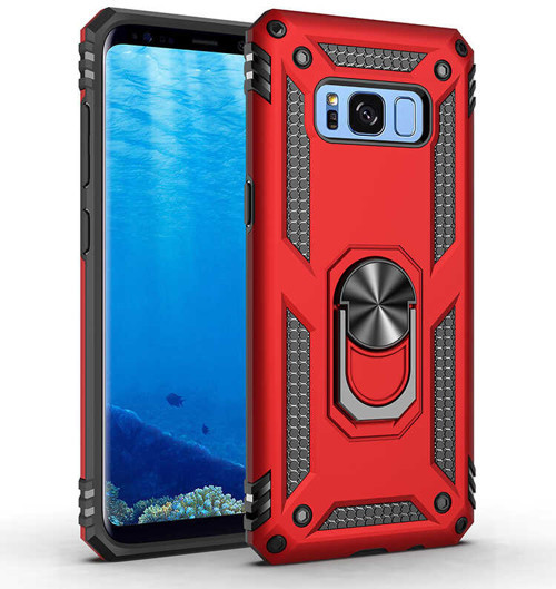 Galaxy S8 Kılıf KHYR Vega Kapak - Kırmızı