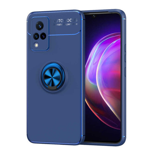 Vivo V21 Kılıf KHYR Ravel Silikon Kapak - Mavi