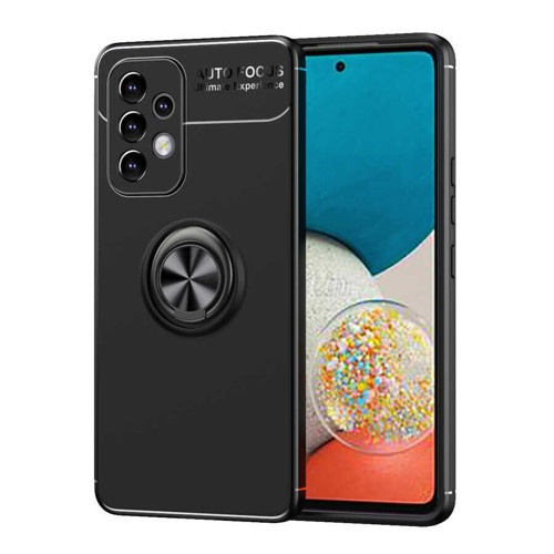 Galaxy A73 Kılıf KHYR Ravel Silikon Kapak - Siyah