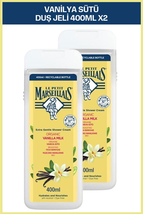 Vanilya Sütü Duş Jeli 400 Ml X 2 Adet