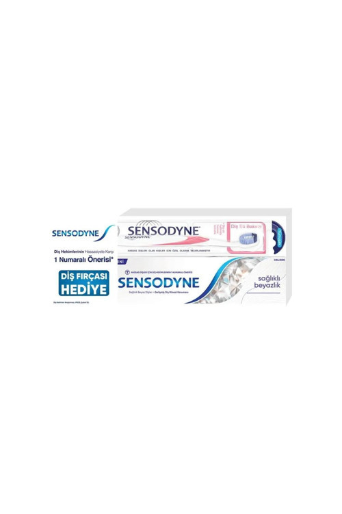 Sağlıklı Beyazlık Diş Macunu 75 Ml + Diş Eti Bakımı Diş Fırçası
