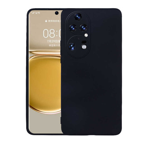 Huawei P50 Pro Kılıf KHYR Premier Silikon Kapak - Siyah