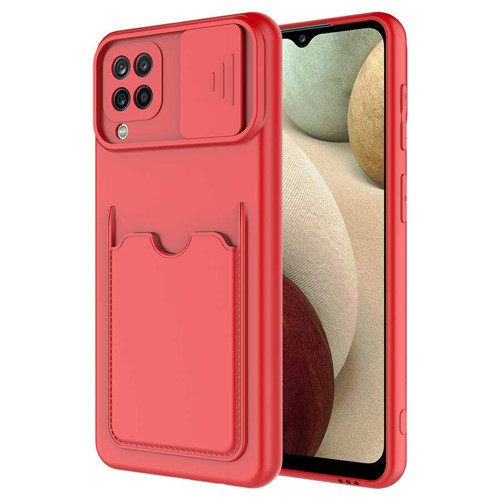 Galaxy M22 Kılıf KHYR Kartix Kapak - Kırmızı