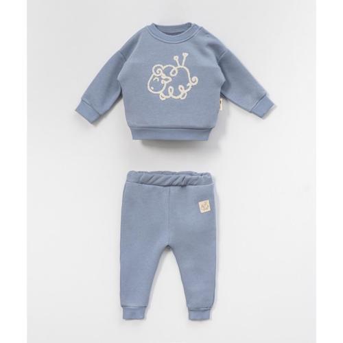 KUZU SÜZENELİ ALT ÜST TAKIM - Mavi - 18 Ay Mavi