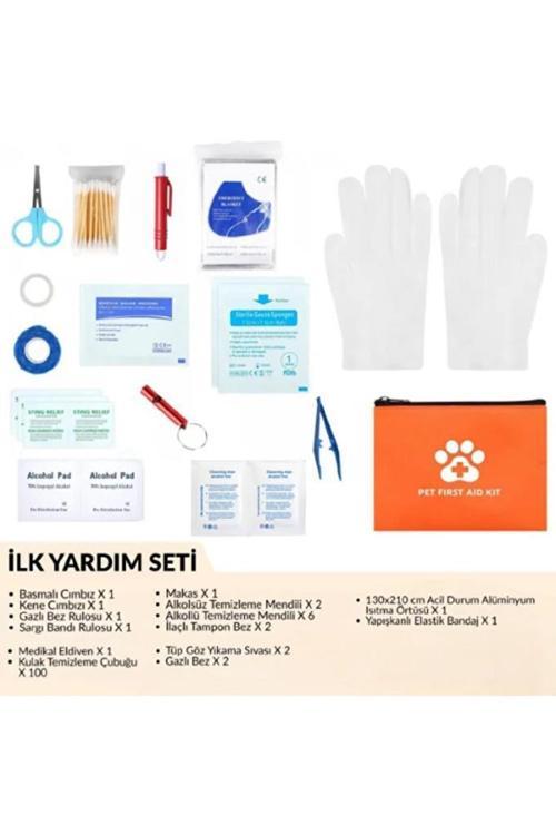 Kedi Köpek İlk Yardım Seti Pet Ecza Çanta Acil Tıbbi Tedavi Müdahale Yürüyüş Tatil Kamp Çantası