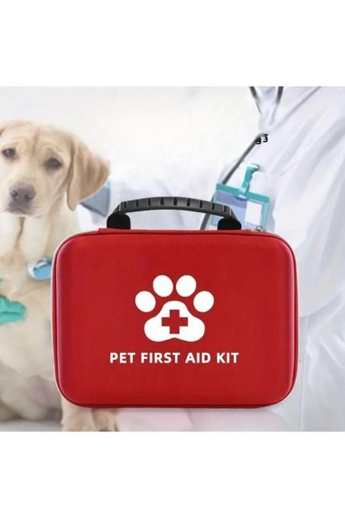 Kedi Köpek Acil İlk Yardım Seti Pet Ecza Çanta Tıbbi Malzeme Tedavi Yürüyüş Tatil Kamp Çantası