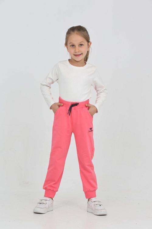 Toontoy Kız Çocuk Taç Nakışlı Eşofman Alt