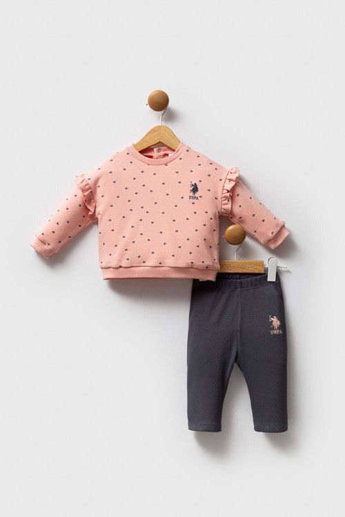 U.S. Polo Assn Bebek Kız Bebek 2Li Takım