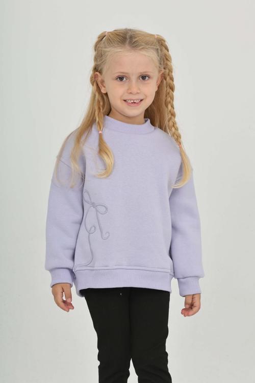 Toontoy Kız Çocuk Eva Fiyonk Nakışlı Sweatshırt