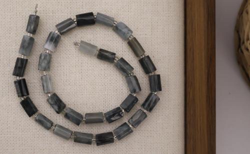 SİLİNDİR KÖŞELİ KESİM ŞAHİN GÖZÜ 8X11 MM DOĞAL TAŞ DİZİ- YÜKSEK KALİTELİ DOĞAL TAŞ