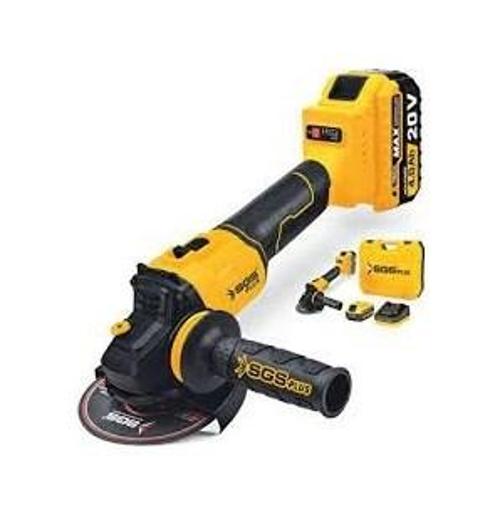 5510 Akülü Avuç Taşlama Makinası Kömürsüz Motor 20 Volt Çift Akü 2x4 Ah