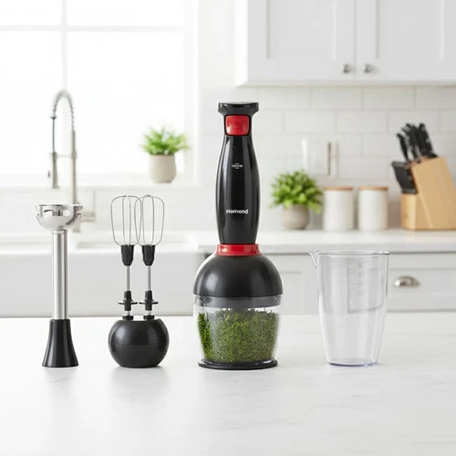 Handmaid 1967H Blender Set Siyah Kırmızı
