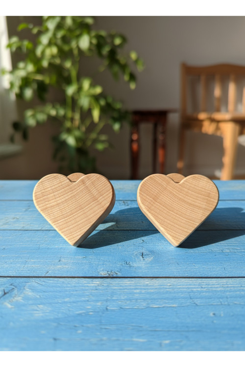 Kalp Kulp Şık Dolap Kulpu Çekmece Kulpu Ahşap Kulp ( 1 Adet )