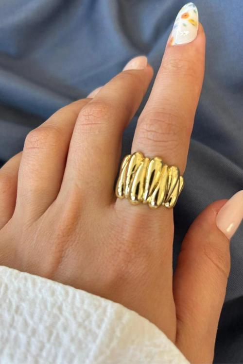 Yeni Sezon Twist Luxe Tasarım Ayarlanabilir Kadın Yüzük