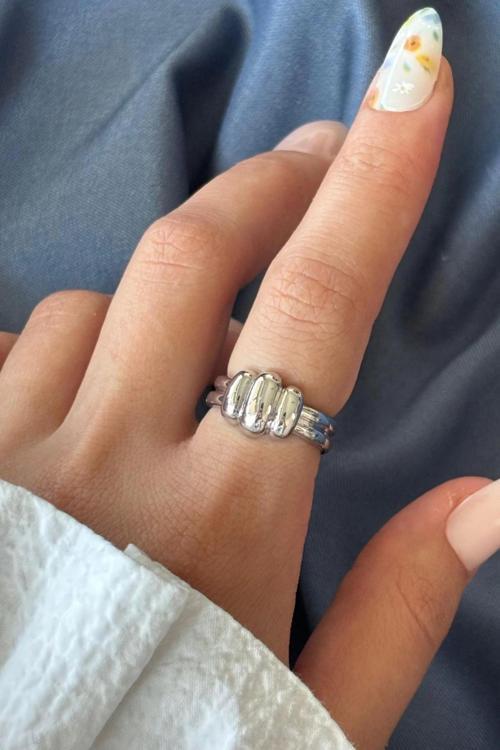 Yeni Sezon Luxe Bubble Tasarım Ayarlanabilir Kadın Yüzük