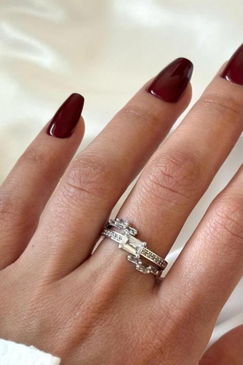 Premium Seri Shiny Tasarım Ayarlanabilir Kadın Yüzük