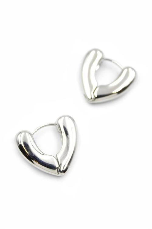 Kalp Küpe - Gümüş