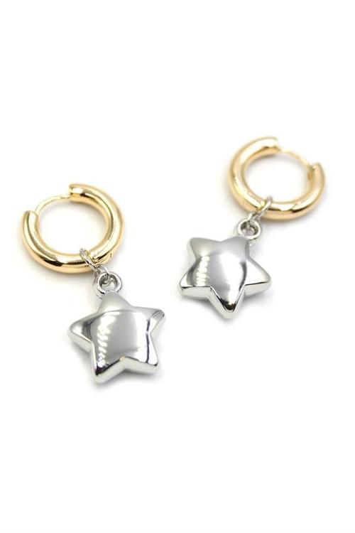 Yıldız Küpe - Gümüş