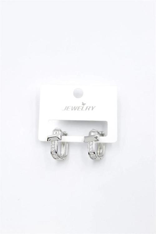 Taşlı Küpe - Gümüş