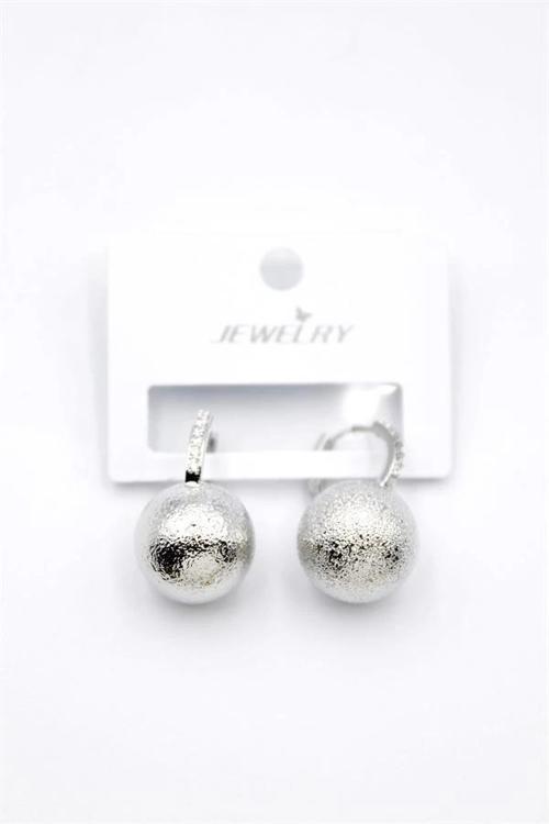 Top Küpe - Gümüş