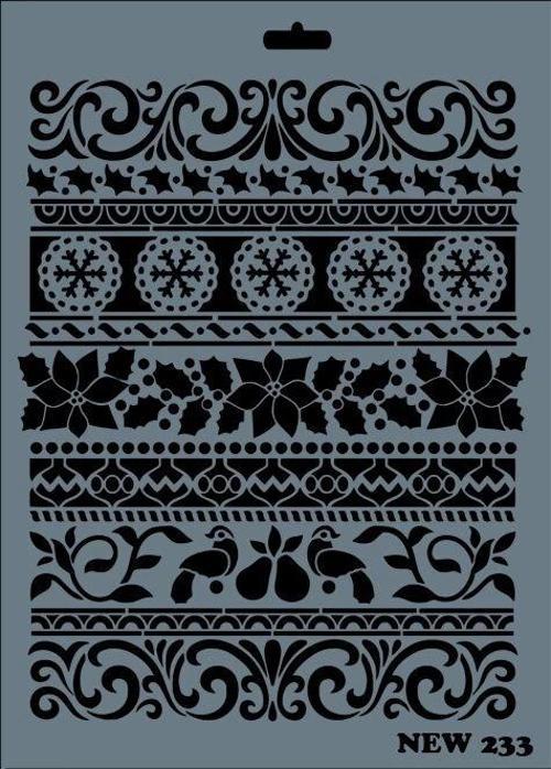 Stencil Boyama Şablonu 25x35 cm. NEW-233
