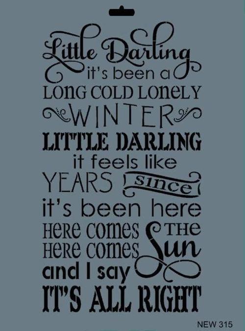 Stencil Boyama Şablonu 25x35 cm. NEW-315