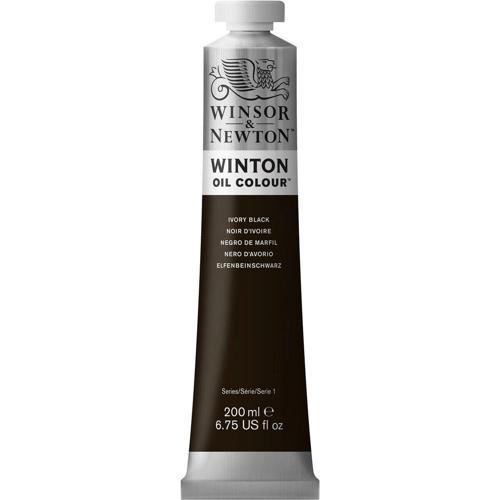 Winton Yağlı Boya 200 ml. 24 Ivory Black