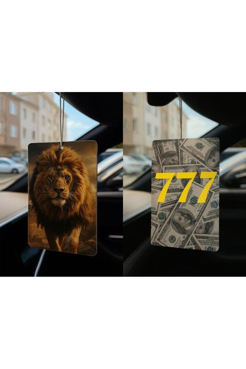 Aslan Ve Dolar Manifest 777 - İkili Oto Kokusu - Dekoratif Araç Kokusu Ve Aksesuarı
